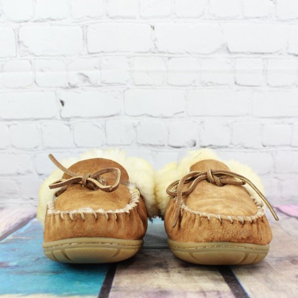 LL Bean Shearling Lined Wicked Good Mocs Size 8 M - Picture 4 of 9